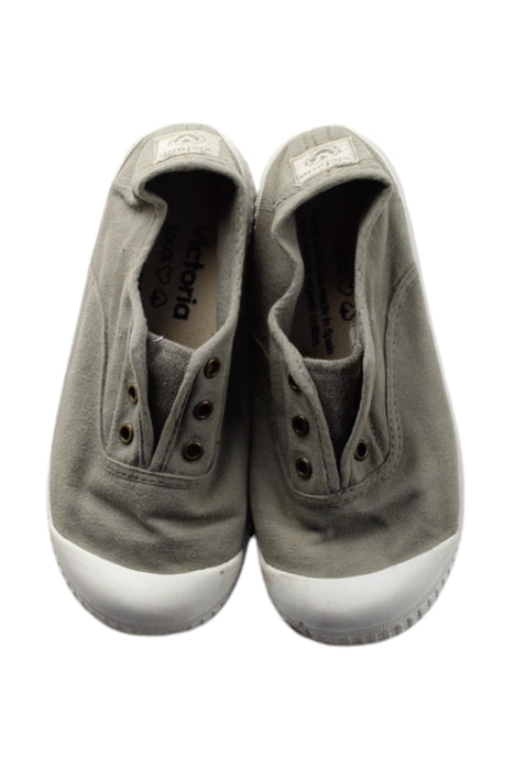 A Grey Slip Ons from Victoria in size 6T for neutral. (Back View)