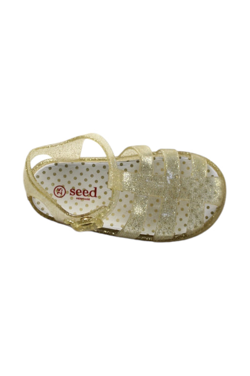 A Transparent Sandals from Seed in size 3T for girl. (Front View)