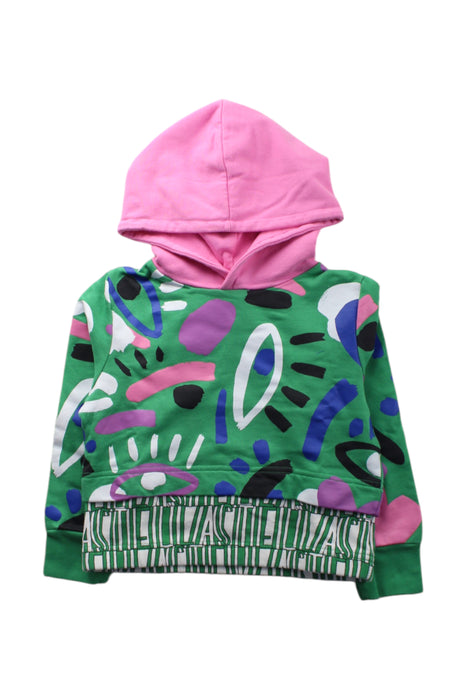 A Green Hooded Sweatshirts from Stella McCartney in size 6T for girl. (Front View)