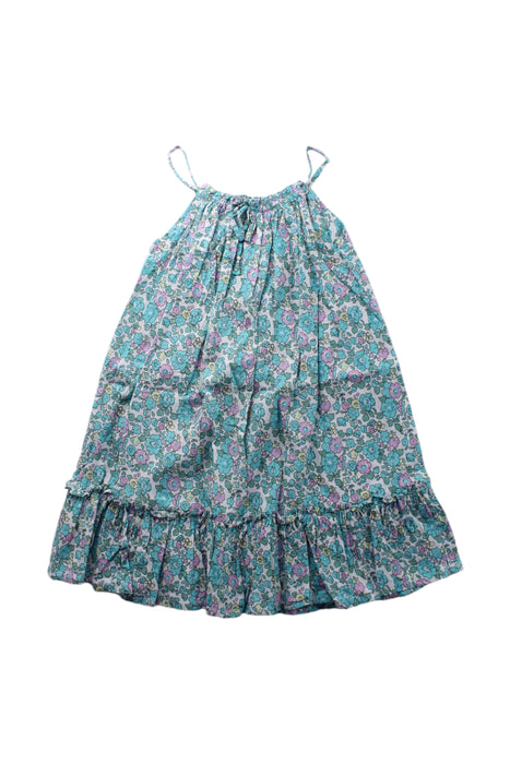 A Green Sleeveless Dresses from Kidsagogo in size 5T for girl. (Front View)