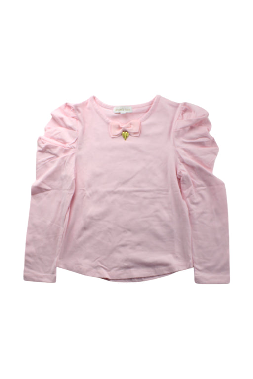 A Pink Long Sleeve Tops from Angel's Face in size 6T for girl. (Front View)