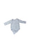 A Grey Long Sleeve Bodysuits from Mori in size 6-12M for neutral. (Front View)