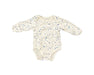 A White Long Sleeve Bodysuits from Mori in size 0-3M for neutral. (Front View)