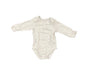 A Grey Long Sleeve Bodysuits from Mori in size 0-3M for neutral. (Front View)