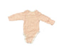 A Pink Long Sleeve Bodysuits from Mori in size Newborn for girl. (Back View)