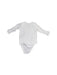 A White Long Sleeve Bodysuits from Mori in size 6-12M for neutral. (Back View)