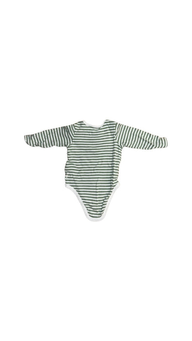 A White Long Sleeve Bodysuits from Mori in size 6-12M for neutral. (Back View)