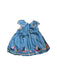 A Blue Sleeveless Dresses from Jojo Maman Bébé in size 3-6M for girl. (Back View)