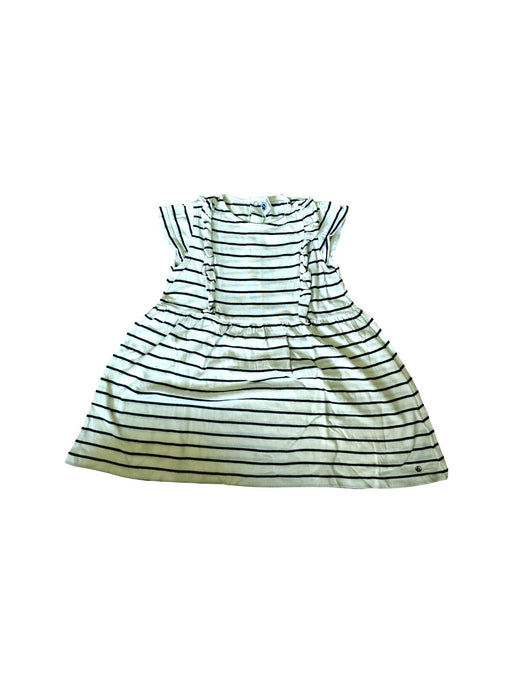 A Beige Sleeveless Dresses from Petit Bateau in size 3T for girl. (Front View)