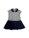 A Navy Short Sleeve Dresses from Ralph Lauren in size 12-18M for girl. (Front View)
