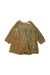 A Brown Long Sleeve Dresses from Bonpoint in size 3T for girl. (Front View)