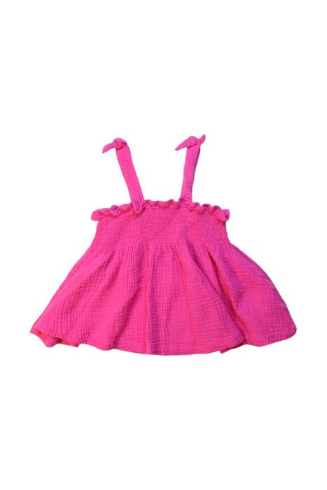 A Pink Sleeveless Tops from Seed in size 5T for girl. (Front View)