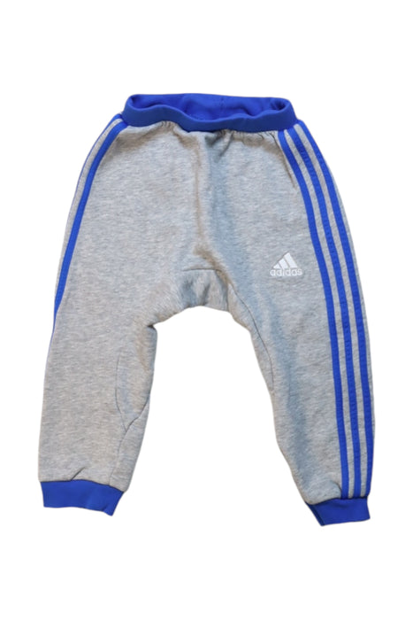 A Blue Sweatpants from Adidas in size 12-18M for boy. (Front View)