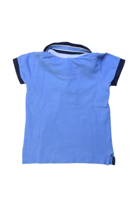 A Blue Short Sleeve Polos from Jacadi in size 4T for boy. (Back View)