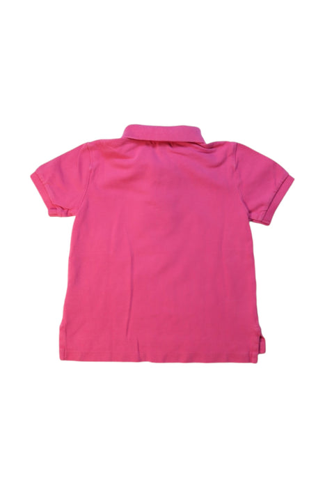 A Pink Short Sleeve Polos from Polo Ralph Lauren in size 3T for girl. (Back View)