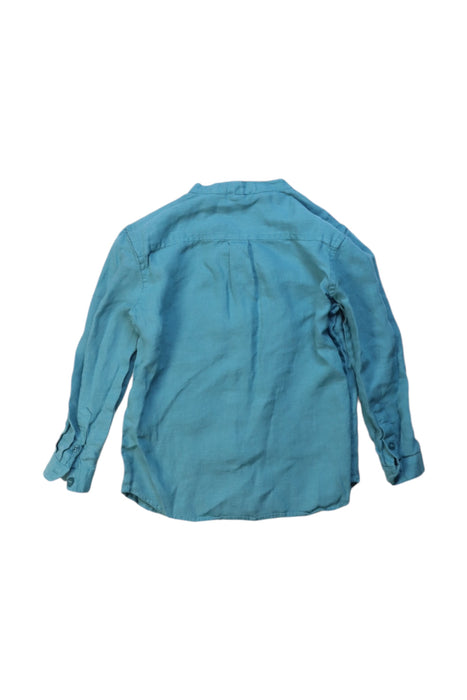 A Blue Long Sleeve Shirts from Gocco in size 3T for boy. (Back View)