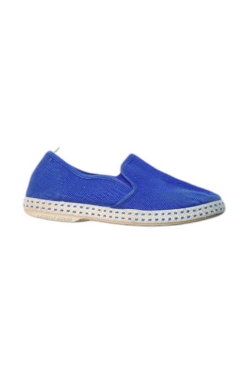 A Blue Slip Ons from Rivieras in size 5T for boy. (Front View)