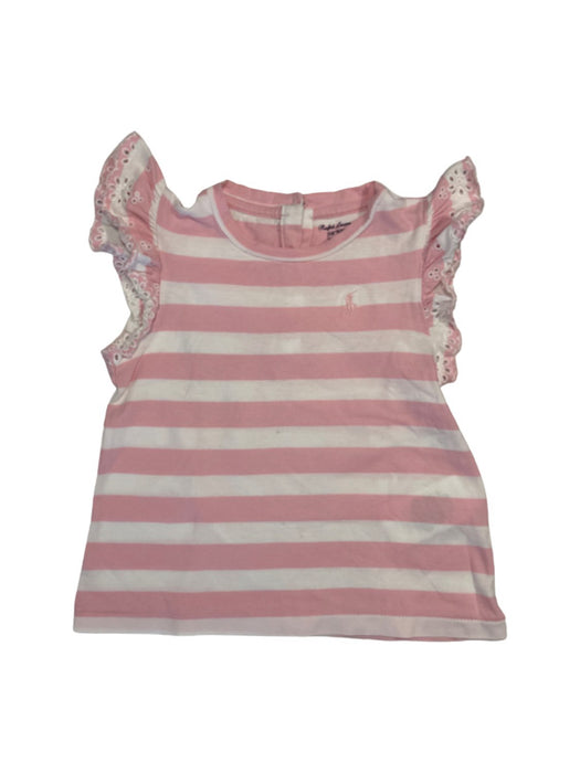 A Pink Sleeveless T Shirts from Ralph Lauren in size 2T for girl. (Front View)