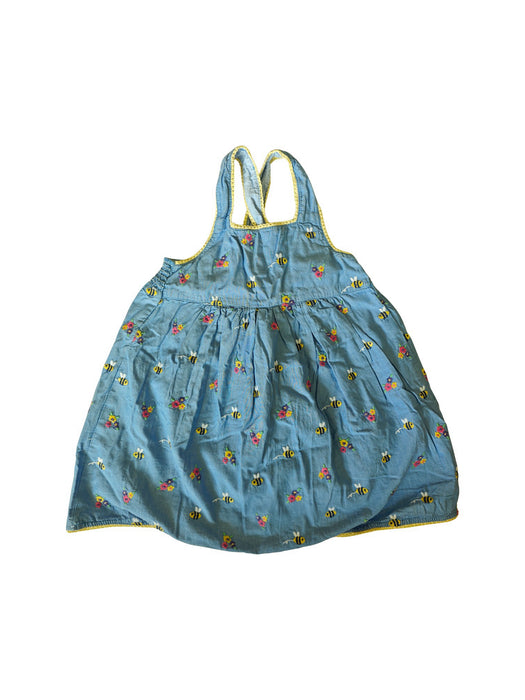 A Blue Overall Dresses from Jojo Maman Bébé in size 18-24M for girl. (Front View)