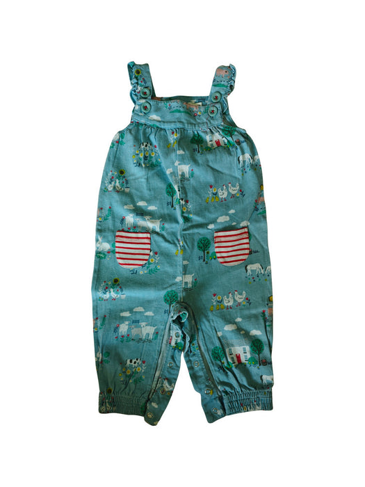 A Blue Long Overalls from Boden in size 12-18M for neutral. (Front View)