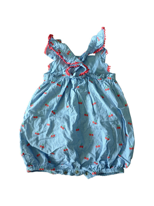 A Blue Sleeveless Rompers from Boden in size 18-24M for girl. (Back View)