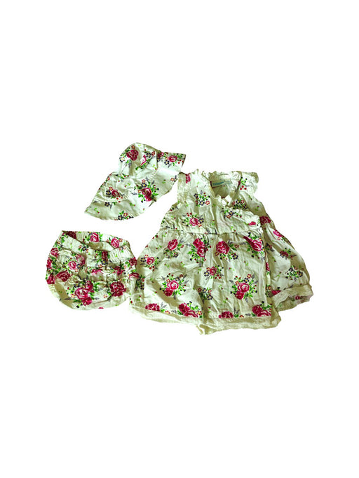 A Green Dress Sets from Jojo Maman Bébé in size 3-6M for girl. (Front View)