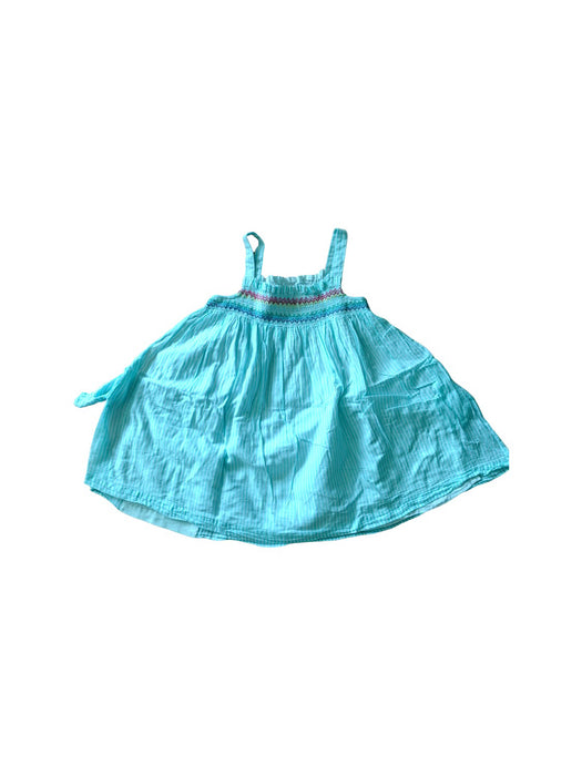 A Blue Sleeveless Dresses from Boden in size 3T for girl. (Back View)