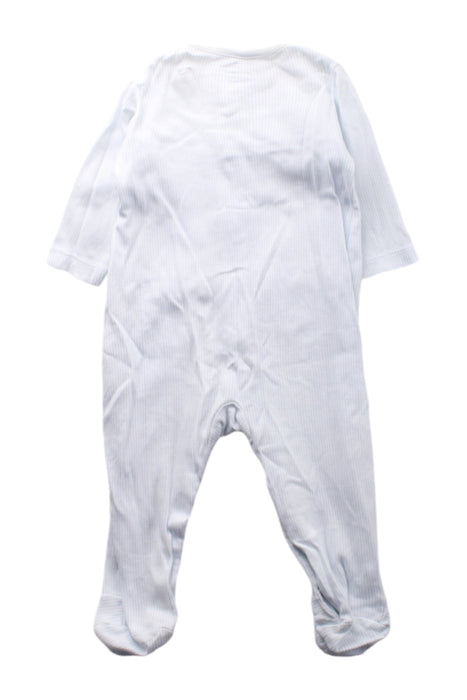 A White Onesies from Laranjinha in size 3-6M for neutral. (Back View)