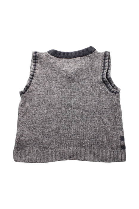 A Grey Sweater Vests from Chickeeduck in size 2T for boy. (Back View)