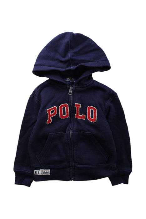 A Purple Zippered Sweatshirts from Polo Ralph Lauren in size 2T for boy. (Front View)