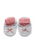 A Pink Booties from Mides in size 0-3M for girl. (Back View)