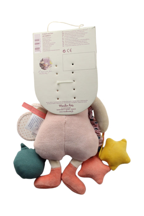 A Pink Musical Toys & Rattles from Moulin Roty in size O/S for neutral. (Back View)