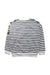 A Blue Zippered Sweatshirts from Petit Bateau in size 8Y for boy. (Back View)