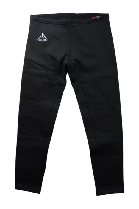 A Black Leggings from Vaude in size 10Y for girl. (Front View)