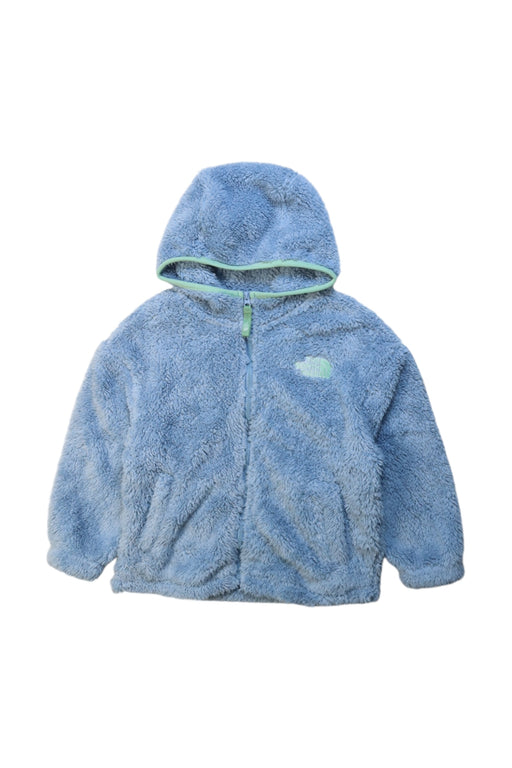 A Blue Lightweight Jackets from The North Face in size 5T for girl. (Front View)