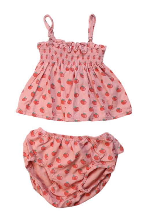 A Multicolour Shorts Sets from Oeuf in size 6-12M for girl. (Front View)