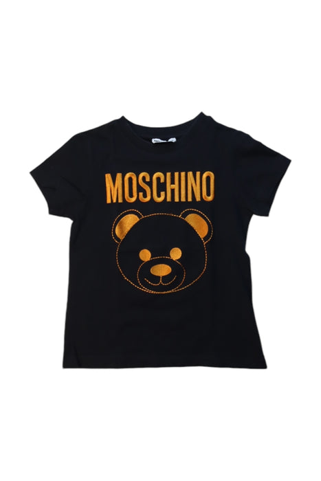 A Yellow Short Sleeve T Shirts from Moschino in size 6T for neutral. (Front View)