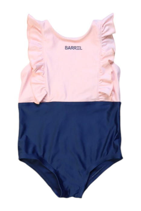 A Pink Swimsuits from Barrel in size 5T for girl. (Front View)