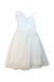 A Blue Sleeveless Dresses from Monsoon in size 4T for girl. (Front View)