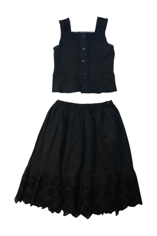 A Black Skirt Sets from Bonpoint in size 4T for girl. (Front View)