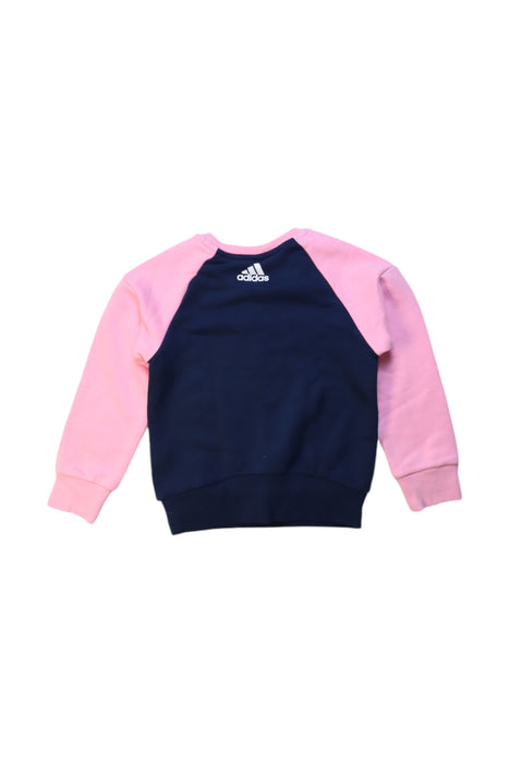 A Multicolour Crewneck Sweatshirts from Adidas in size 4T for girl. (Back View)