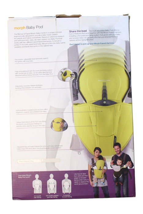 A Yellow Baby Carriers from Mamas & Papas in size O/S for neutral. (Back View)