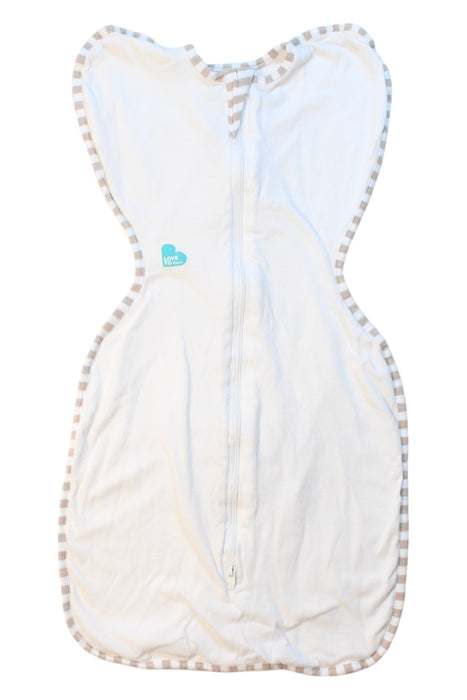 A White Sleepsacs from Love To Dream in size 0-3M for neutral. (Front View)