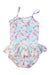 A Multicolour Swimsuits from Jojo Maman Bébé in size 2T for girl. (Back View)