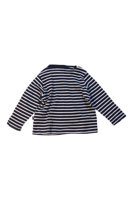 A Navy Long Sleeve T Shirts from Jojo Maman Bébé in size 18-24M for neutral. (Back View)