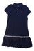 A Navy Short Sleeve Dresses from Polo Ralph Lauren in size 8Y for girl. (Front View)