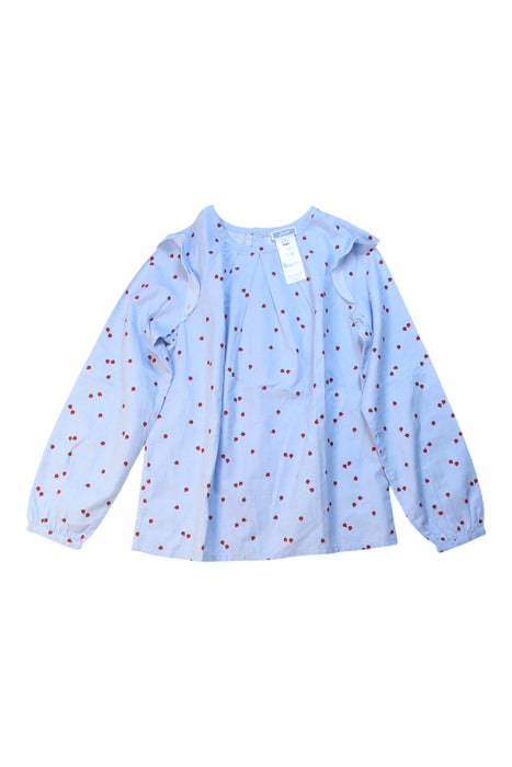 A Blue Long Sleeve Tops from Jacadi in size 10Y for girl. (Front View)