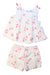 A Multicolour Shorts Sets from Jacadi in size 6T for girl. (Front View)