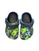 A Green Slip Ons from Crocs in size 18-24M for boy. (Front View)