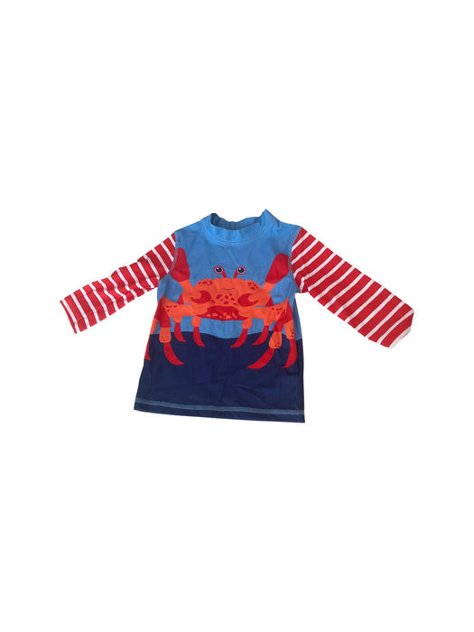 A Blue Rash Guards from Boden in size 5T for neutral. (Front View)